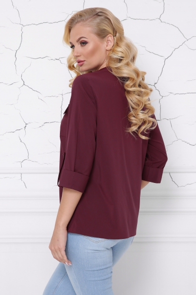 блуза "Сицилия"бордо в интернет-магазине фото №2