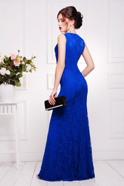 Платье"Мимоза"электрик в интернет-магазине фото №2