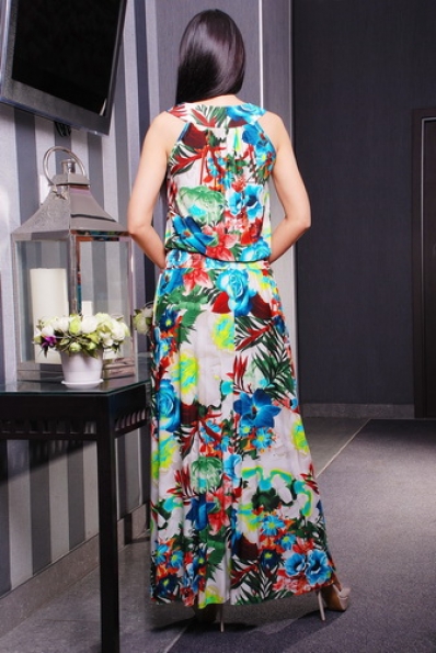 Сарафан "Светлана" голубые цветы в интернет-магазине фото №2