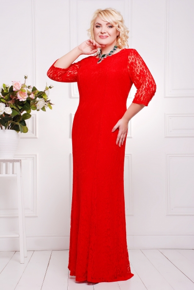 Платье"Бланка"красный в интернет-магазине