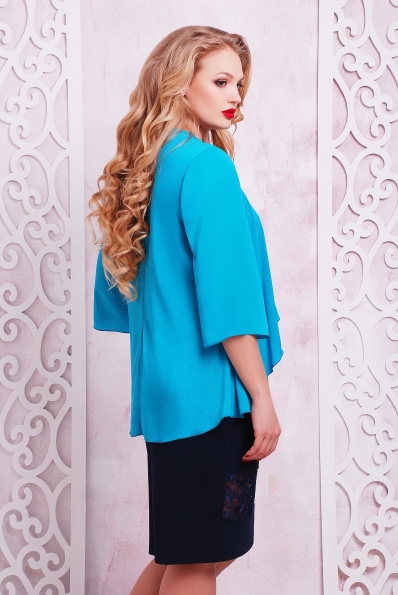 Платье "Сандра"синий+бирюза в интернет-магазине фото №2