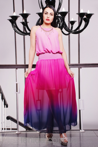 Сарафан "Мелинда" длинный розовый в интернет-магазине