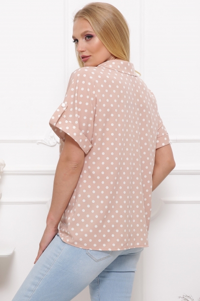 блуза"Сюзанна"кофе в интернет-магазине фото №2