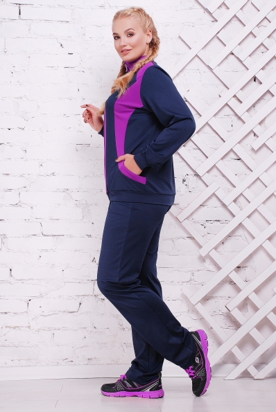 костюм "Сюжет"темно-синий+фиолетовый в интернет-магазине фото №2