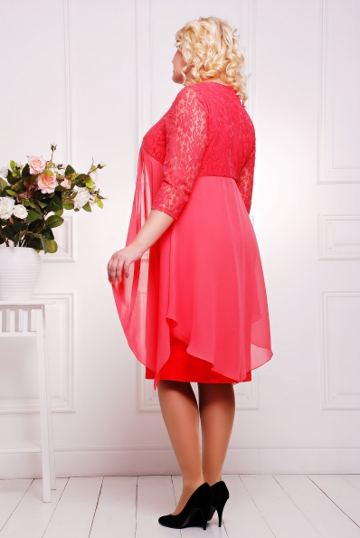Платье"Роза"красный в интернет-магазине фото №2