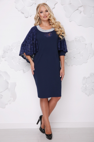 платье "Милана"синий в интернет-магазине