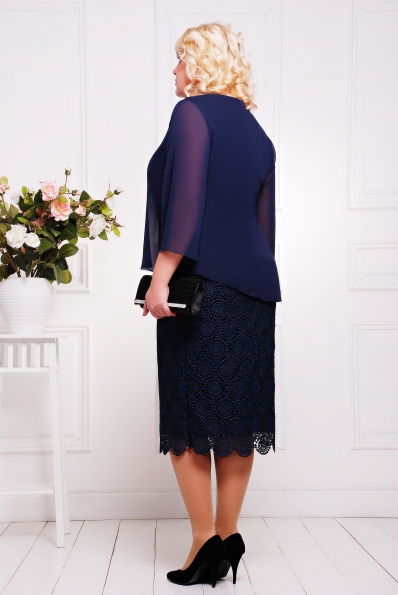 Платье"Афелия"темно-синий в интернет-магазине фото №2