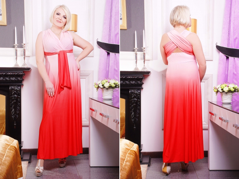 Сарафан "Шейла" коралл в интернет-магазине фото №3