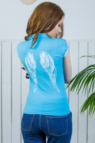 футболка "Крылья"голубой. в интернет-магазине фото №2