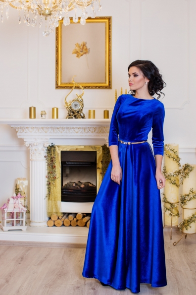 платье "Лада"синий в интернет-магазине