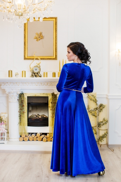 платье "Лада"синий в интернет-магазине фото №2