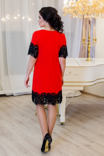 Платье "Эмоция"красный в интернет-магазине фото №2