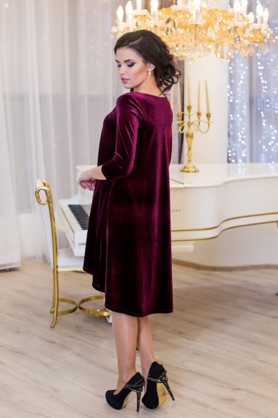 Платье "Солнышко"бордо в интернет-магазине фото №2