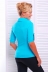 Рубашка "Ярослава"бирюза рукав 3/4. в интернет-магазине