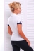 Рубашка "Ярослава"белый короткий рукав в интернет-магазине