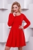 Платье "Кокетка"красный в интернет-магазине