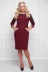 платье "Диамант"бордо в интернет-магазине