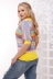 футболка "Сабрина"голубой+желтый в интернет-магазине