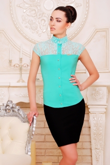 Рубашка "Лола"мята в интернет-магазине