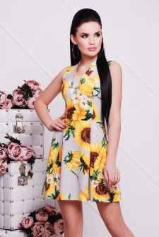 Платье "Магнолия"серый в интернет-магазине