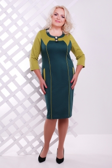 Платье "Стефани"бутылка+оливка в интернет-магазине