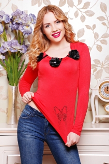 Кофта"Злата"коралл. в интернет-магазине