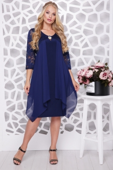 платье "Роза"синий в интернет-магазине