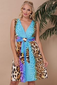 сарафан"Орхидея"короткий голубой в интернет-магазине