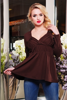 Туника "Запах"шоколад в интернет-магазине