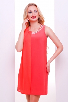 Платье "Тина"персик в интернет-магазине