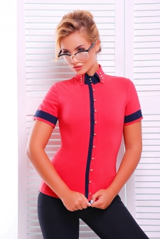 Рубашка "Омега"коралл в интернет-магазине