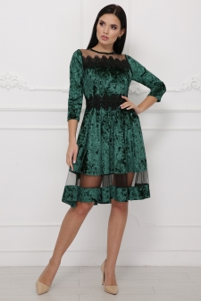 платье "Рио"мрамор изумруд в интернет-магазине