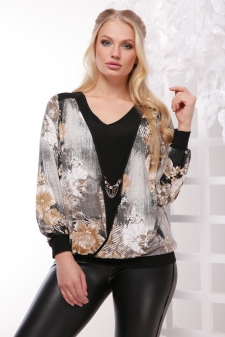 Кофта "Земфира" кофе. в интернет-магазине