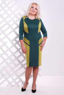 Платье "Флора"бутылка+оливка в интернет-магазине