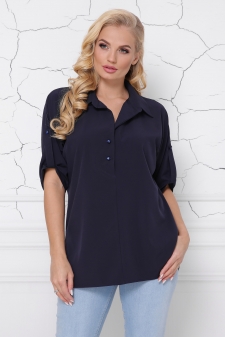 блуза "Жози"темно-синий в интернет-магазине