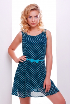Платье "Амур"синий+бирюза в интернет-магазине