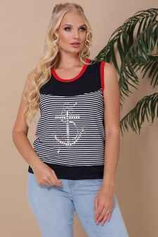 майка"Джеси"синий+синий в интернет-магазине