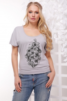 футболка "Мышка" серый. в интернет-магазине