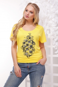 футболка "Мышка" желтый. в интернет-магазине