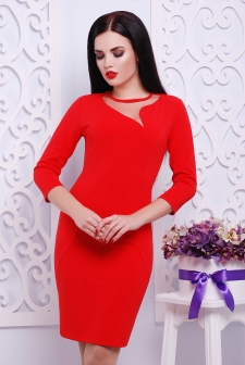 Платье "Лазурь"красный в интернет-магазине
