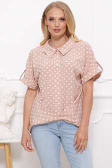 блуза"Сюзанна"кофе в интернет-магазине