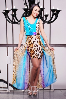 Сарафан "Пинаколада "длинный голубой в интернет-магазине