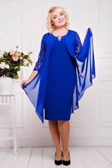 Платье"Роза"электрик в интернет-магазине