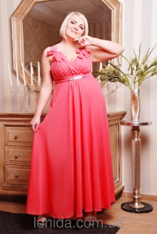 Сарафан"Глория"длинный коралл в интернет-магазине