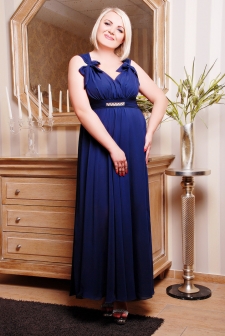 Сарафан "Глория" длинный синий в интернет-магазине