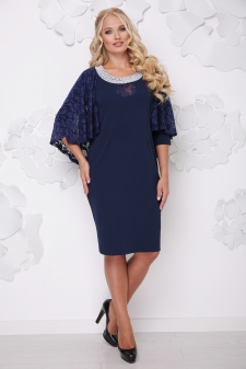 платье "Милана"синий в интернет-магазине