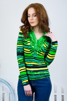 Кофта "Алиса" зелёный. в интернет-магазине