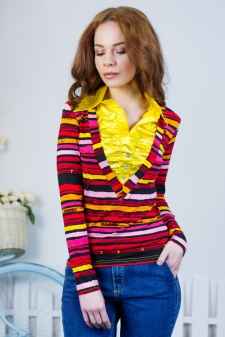 Кофта "Алиса" жёлтый. в интернет-магазине