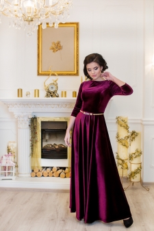 Платье "Лада"бордо в интернет-магазине