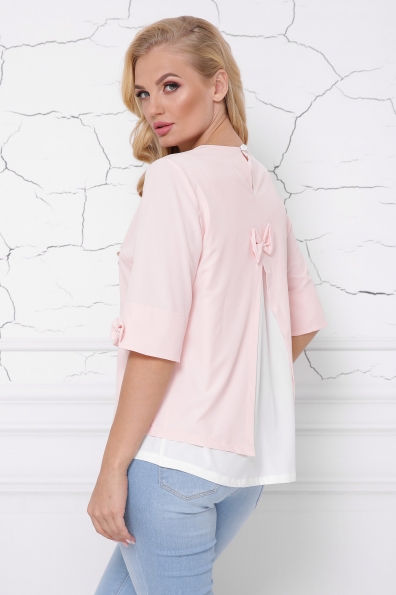 блуза "Стела"персик в интернет-магазине фото №2